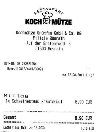 scwm Hffner Kochmtze Restaurant